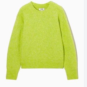 COS Lime Green Sweater- size S- like new